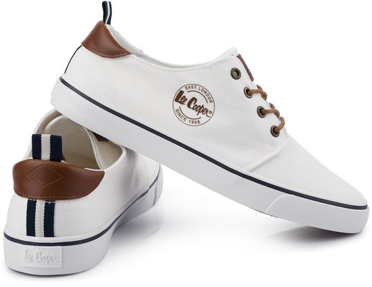 LEE COOPER 3240M męskie trampki niskie eleganckie białe