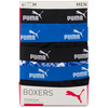 PUMA PROMO PRINT BOXER 935800-01 męskie bokserki majtki bawełniane 4PAK czarne niebieskie