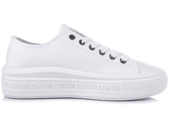 BIG STAR LL274A177 DAMSKIE BIAŁE KLASYCZNE TRAMPKI NA PLATFORMIE
