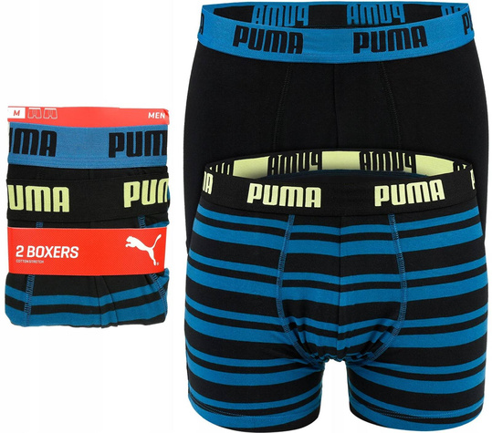 --PUMA MAJTKI BOKSERKI MĘSKIE BAWEŁNA 2PAK 2 PARY XL