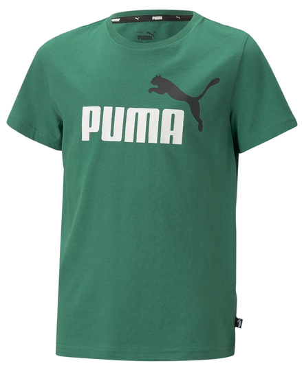 PUMA 586985-37 dziecięca koszulka t-shirt chłopięca dla chłopca bawełniana zielona