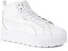 PUMA KARMEN II MID 397459-01 damskie buty sportowe sneakersy wysokie na platformie skórzane białe
