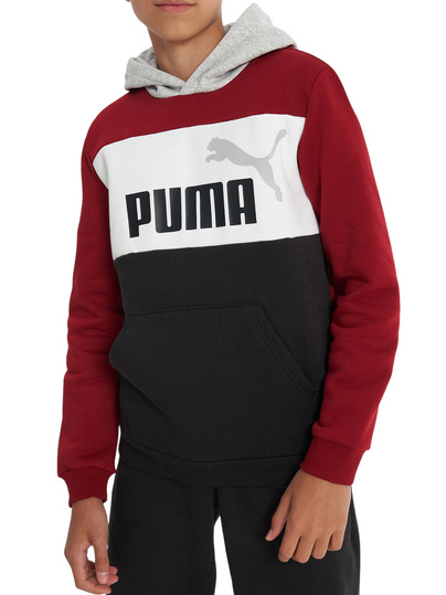PUMA ESS BLOCK Hoodie 679717-13 bluza dziecięca sportowa z kapturem bawełniana 