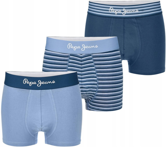 PEPE JEANS MAJTKI BOKSERKI MĘSKIE BAWEŁNA 3PAK U5_F3562_PEP_S3PKA_533