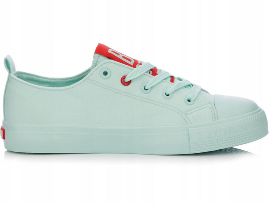 BIG STAR HH274679 damskie tramki niskie kolor miętowy