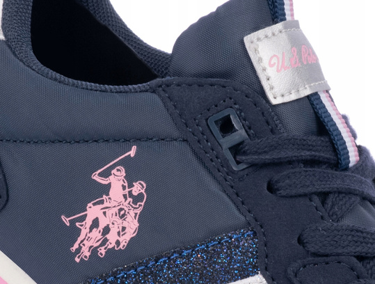 BUTY DAMSKIE SNEAKERSY U.S. POLO NOBIW 001-DBL002 SPORTOWE GRANATOWE