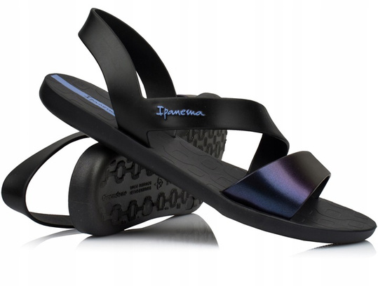 IPANEMA DAMSKIE SANDAŁY WEGAŃSKIE CZARNE 82429-25970
