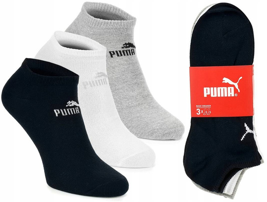 SKARPETKI STOPKI PUMA BAWEŁNA 3 PARY 3PAK ROZMIAR 35/38