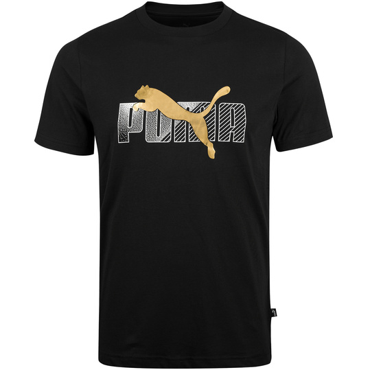 PUMA ESS+ LOGO LAB 681850-01 MĘSKA KOSZULKA T-SHIR SPORTOWA CZARNA