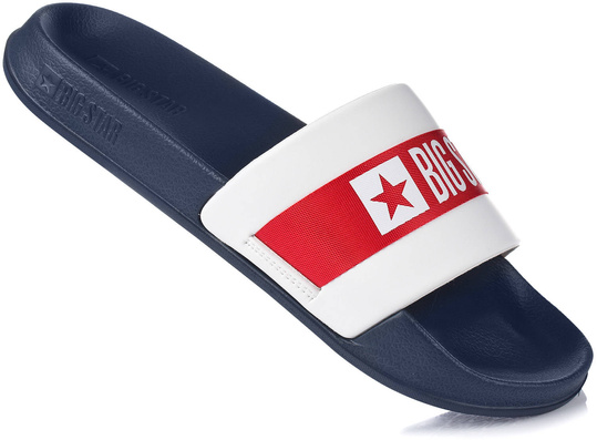 BIG STAR LL174455 MĘSKIE GRANATOWE KLAPKI SPORTOWE NA BASEN PLAŻĘ