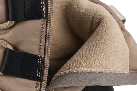 LEE COOPER LCJ3143 BUTY BOTKI DAMSKIE ZIMOWE ŚNIEGOWCE OCIEPLANE BEŻOWE