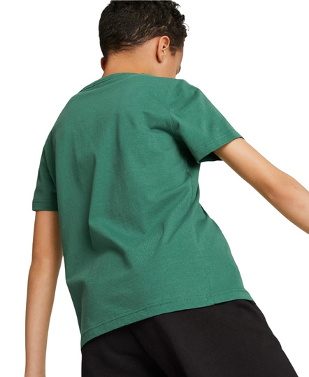 PUMA 586985-37 dziecięca koszulka t-shirt chłopięca dla chłopca bawełniana zielona