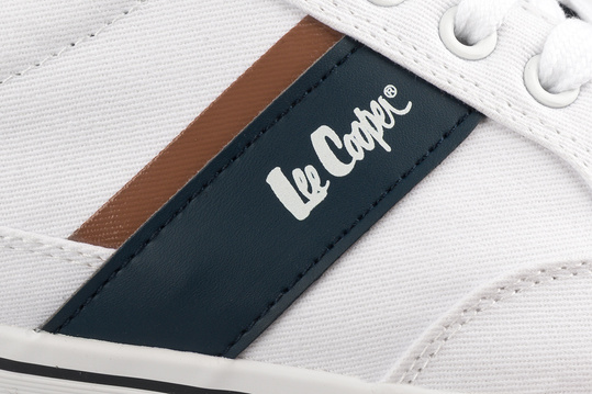 LEE COOPER 3244M męskie buty sportowe trampki niskie białe