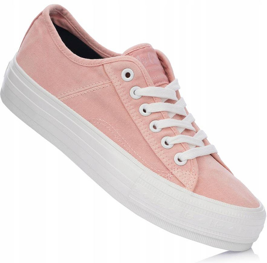 LEE COOPER LCW-21-31-0125L damskie trampki niskie koralowe
