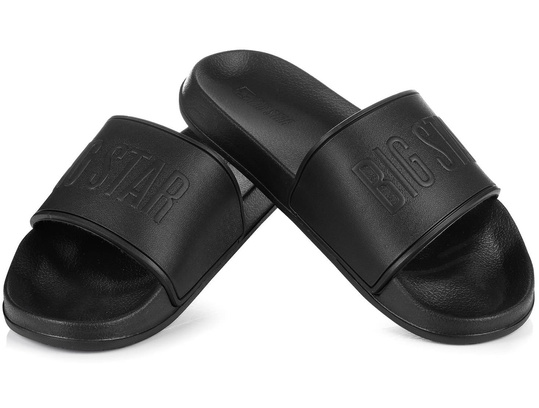 BIG STAR MM174322 MĘSKIE CZARNE KLAPKI SPORTOWE NA BASEN PLAŻĘ