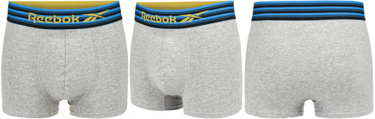 REEBOK TRUNK KENT U5_F8394_RBK_S3PKA majtki bokserki męskie bawełna 3PAK
