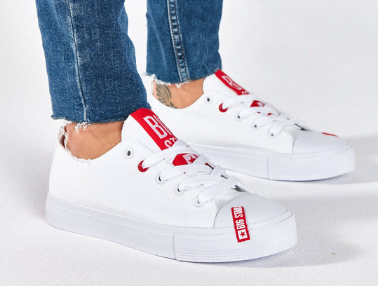 OUTLET: BIG STAR HH274675 damskie trampki niskie białe