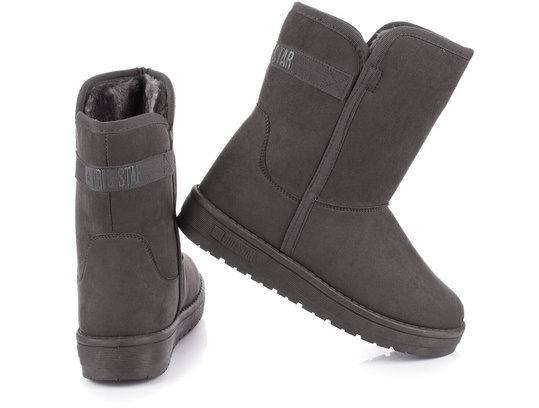 BIG STAR KK274619 BUTY BOTKI ŚNIEGOWCE OCIEPLANE FUTERKIEM DAMSKIE