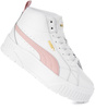 PUMA KARMEN II MID 397459-05 damskie buty sportowe sneakersy wysokie na platformie skórzane białe