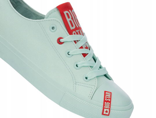 BIG STAR HH274679 damskie tramki niskie kolor miętowy