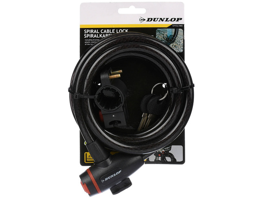 DUNLOP ZAPIĘCIE ZABEZPIECZENIE ROWEROWE BLOKADA LINKA ŁAŃCUCH 2 KLUCZYKI