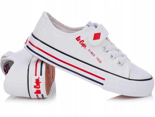 LEE COOPER LCW-21-44-0303K dziecięce buty trampki białe