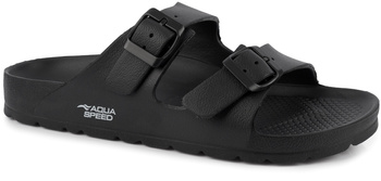 AQUA SPEED LAREDO kol. 07 czarne klapki sportowe na basen plażę do ogrodu