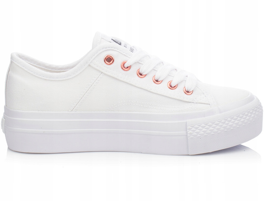 LEE COOPER 0890L damskie trampki na platformie białe