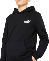 PUMA ESS SMALL LOGO 586970-01 bluza dziecięca sportowa z kapturem bawełniana czarna