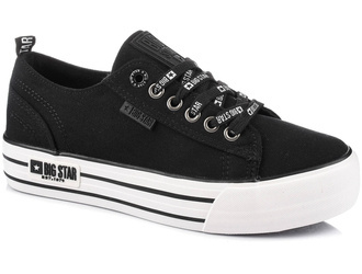 BIG STAR KK274013 DAMSKIE CZARNE TRAMPKI NA PLATFORMIE
