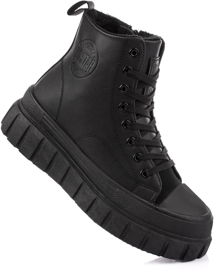 BIG STAR MM274625 DAMSKIE BUTY TRAMPKI NA PLATFORMIE WYSOKIE OCIEPLANE