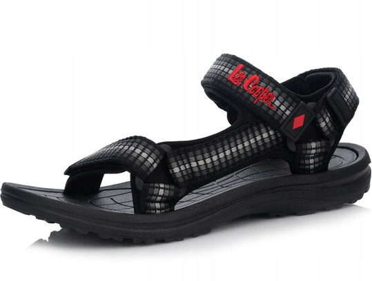 LEE COOPER LCW-21-34-0192M męskie sandały sportowe czarno szare