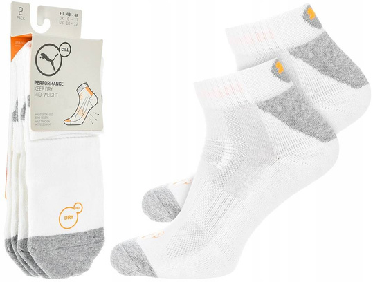 SKARPETY PUMA SKARPETKI BAWEŁNA 2 PARY 2PAK 43-46