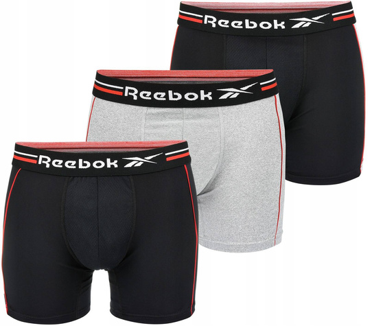 REEBOK MĘSKIE BOKSERKI MAJTKI U5_F8311_RBK_S3PKA bawełna 3PAK 