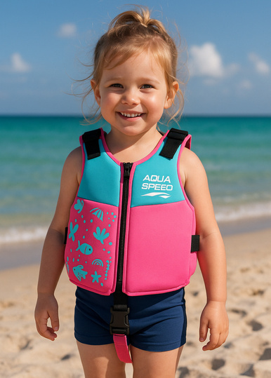 AQUA SPEED kamizelka dla dzieci dziecięca do pływania na basen asekuracyjna piankowa