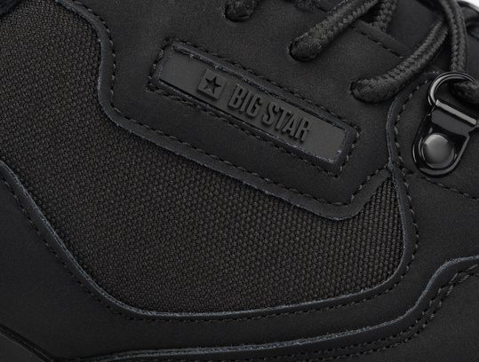 BIG STAR męskie buty sneakersy sportowe czarne HI-POLY SYSTEM