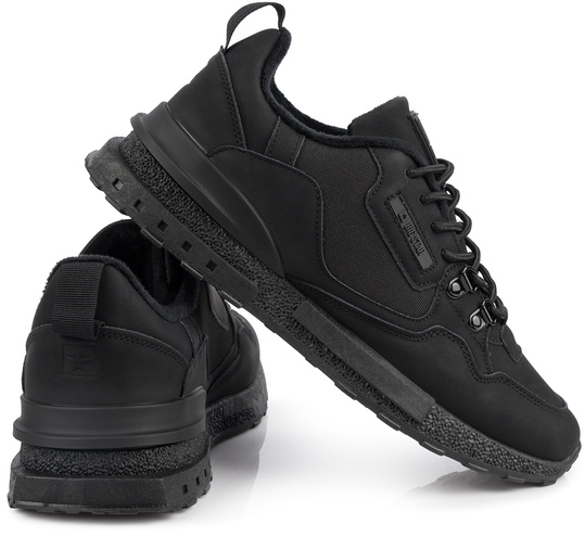 BIG STAR męskie buty sneakersy sportowe czarne HI-POLY SYSTEM