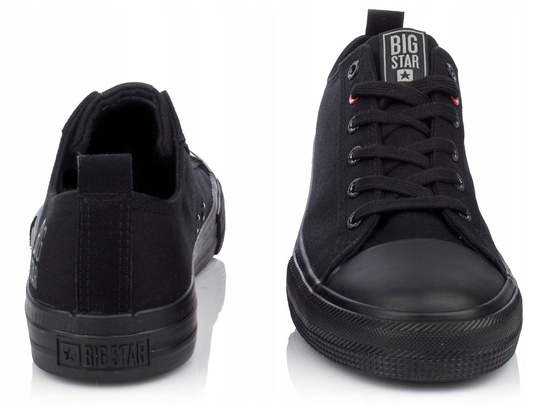 BIG STAR JJ174003 MĘSKIE NISKIE TRAMPKI CZARNE KLASYCZNE