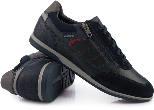 GEOX U RENAN 0CL22-C4002 MĘSKIE BUTY PÓŁBUTY SNEAKERSY SKÓRZANE