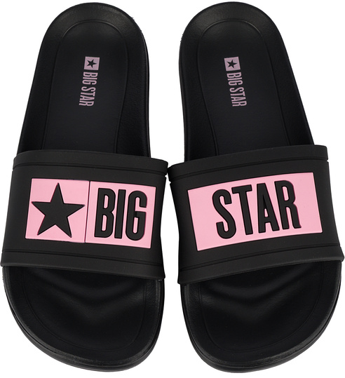 BIG STAR TT274A010G damskie klapki sportowe na basen plaże czarne