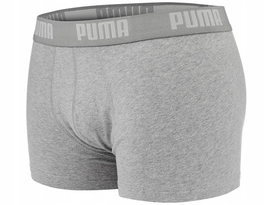 PUMA BOXER TRUNKS MAJTKI BOKSERKI MĘSKIE BAWEŁNA 2PAK 2 PARY SZARE