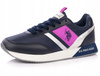 BUTY DAMSKIE SNEAKERSY U.S. POLO NOBIW 002-DBL002 SPORTOWE GRANATOWE