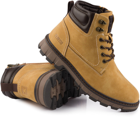 BIG STAR MĘSKIE BUTY TREKKINGOWE TRAPERY WYSOKIE ZIMOWE OCIEPLANE