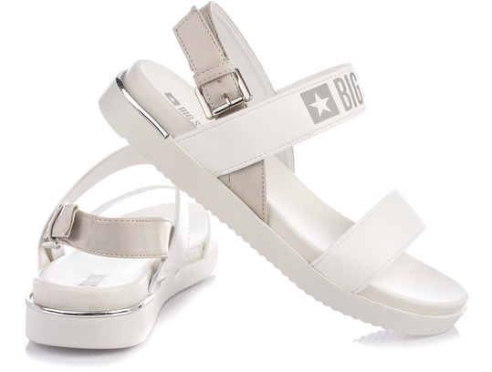 BIG STAR ll274939 DAMSKIE CASUALOWE BIAŁE SANDAŁY