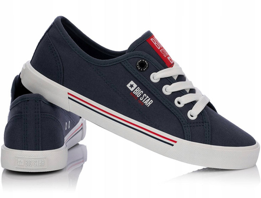 BIG STAR HH274063 damskie trampki niskie granatowe