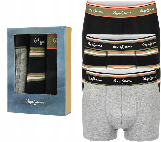 PEPE JEANS MAJTKI BOKSERKI MĘSKIE BAWEŁNA 3PAK U5_F3563_PEP_S3PKA