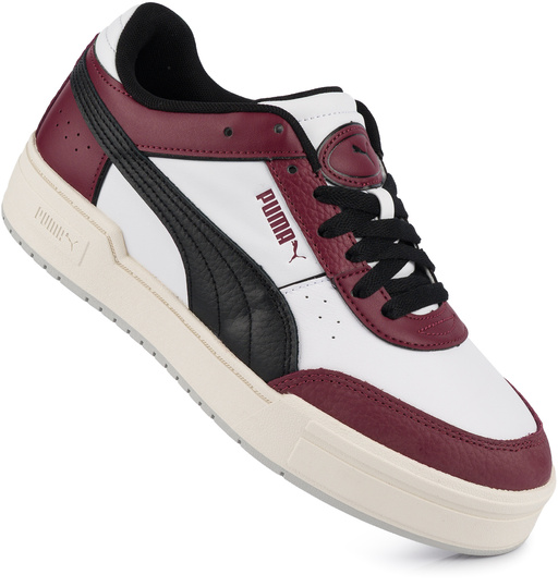 PUMA CA PRO SPORT LTH 393280-05 męskie buty sportowe sneakersy skóra biały bordowy