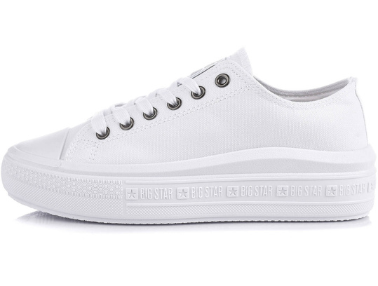 BIG STAR LL274A177 DAMSKIE BIAŁE KLASYCZNE TRAMPKI NA PLATFORMIE
