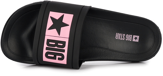 BIG STAR TT274A010G damskie klapki sportowe na basen plaże czarne