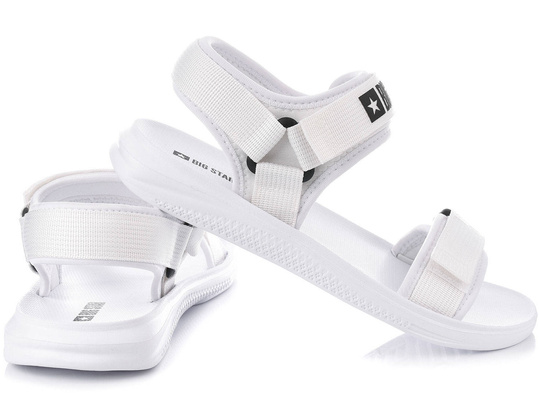BIG STAR HH274A026 DAMSKIE SPORTOWE BIAŁE SANDAŁY